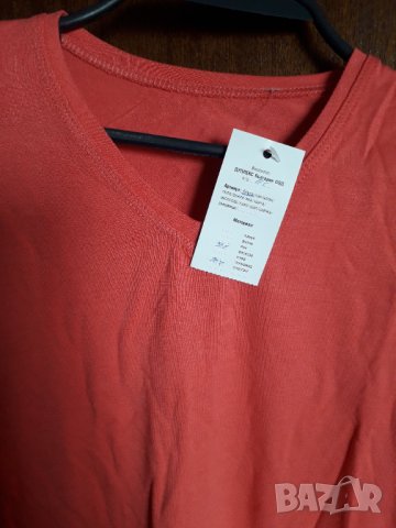 Дамска блуза дълъг ръкав шпиц деколте, нова, снимка 2 - Блузи с дълъг ръкав и пуловери - 41862187