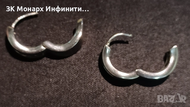 Сребърни обеци , снимка 2 - Обеци - 47466907