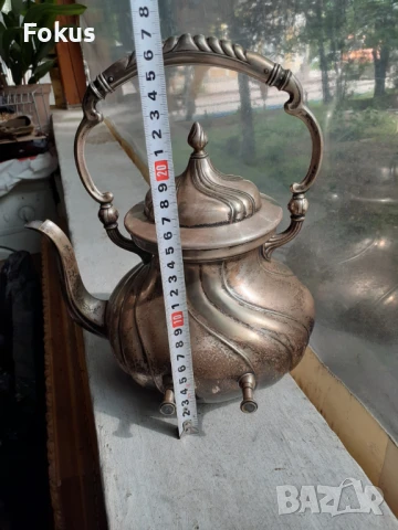 Невероятно красив посребрен чайник WMF Арт Нуво, снимка 7 - Антикварни и старинни предмети - 51065835