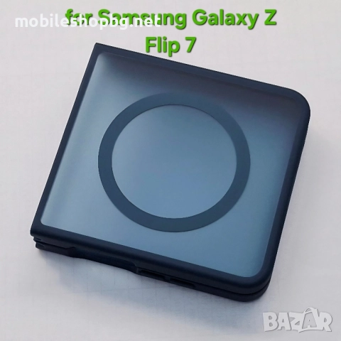 Samsung Galaxy Z Flip 7 калъф MagSafe матов син, снимка 2 - Калъфи, кейсове - 52462584