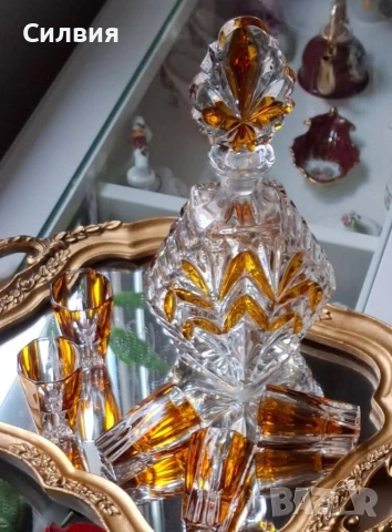 Винтидж кристален сервиз , снимка 2 - Антикварни и старинни предмети - 53584479