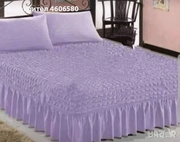 Еластични кувертюри за спалня + 2 декоративни калъфки – 160/200 – 180/200, снимка 3 - Покривки за легло - 53398813