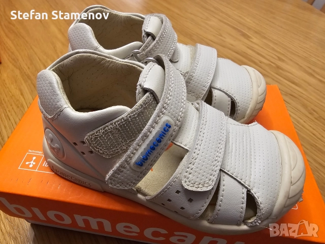 Детски сандалки за прохождане Biomecanics Sporco 23 номер, снимка 4 - Детски маратонки - 52860456