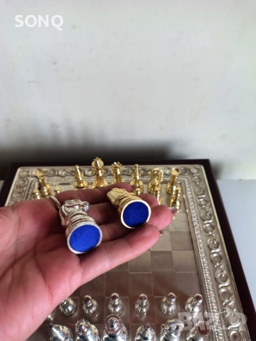 Уникален Луксозен Колекционерски Шах, снимка 15 - Колекции - 53297431