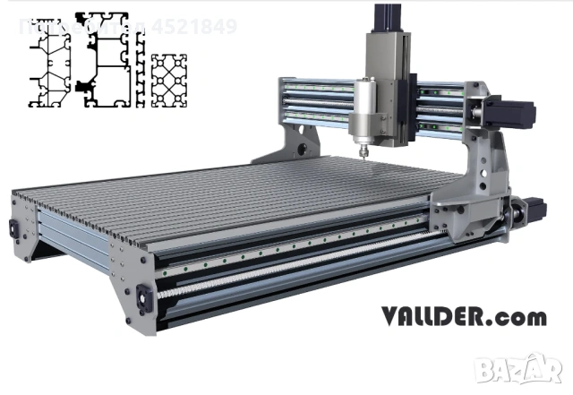 CNC-Y-Axis Алуминиев профил 215x126