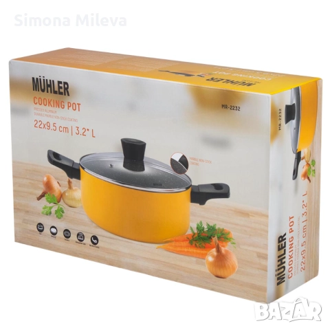 Тенджера Muhler Ida MR-2232 22x9.5cm, 3.2L, снимка 4 - Прибори за хранене, готвене и сервиране - 52385070
