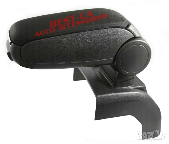 Текстилен черен подлакътник за Форд Фокус 2 / Ford Focus Mk2 (2004-2010), снимка 2 - Аксесоари и консумативи - 44613095