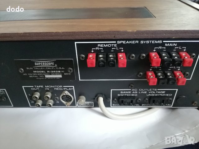 marantz superscope R 340 B , снимка 4 - Ресийвъри, усилватели, смесителни пултове - 44265388