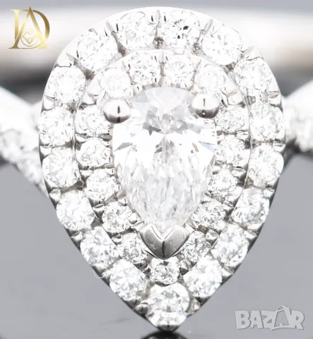 Нов Златен Пръстен с 0.52кт Естествени Диаманти, снимка 3 - Пръстени - 48465377