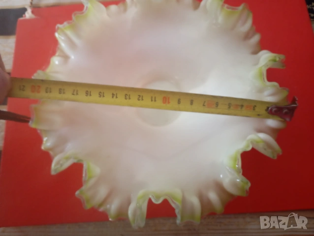 Къдраво стъкло за фруктиера, снимка 3 - Други ценни предмети - 53695282