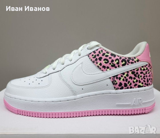 маратонки Nike Air Force 1 '07 'Pink Leopard' оригинални номер 38 ,5 -39, снимка 2 - Маратонки - 44829450