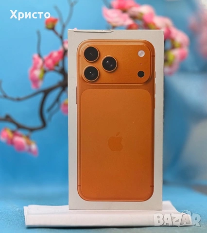 НОВ!!! Apple iPhone 17 Pro Max, 512GB, 5G, Cosmic Orange + подарък оригинален адаптер Apple, снимка 3 - Apple iPhone - 53191357