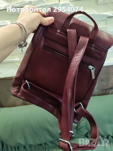 голяма кожена раница 25лв, снимка 3 - Раници - 49686445
