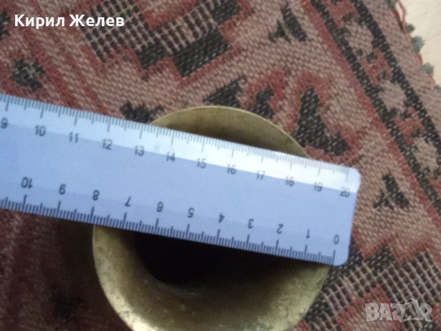 Стара бронзова вазичка 54298, снимка 8 - Антикварни и старинни предмети - 53638255