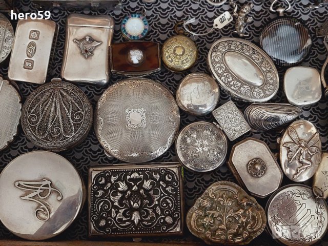 Лот от сребърни кутийки и др. артикули/сребро 800-925/, снимка 4 - Антикварни и старинни предмети - 41488092