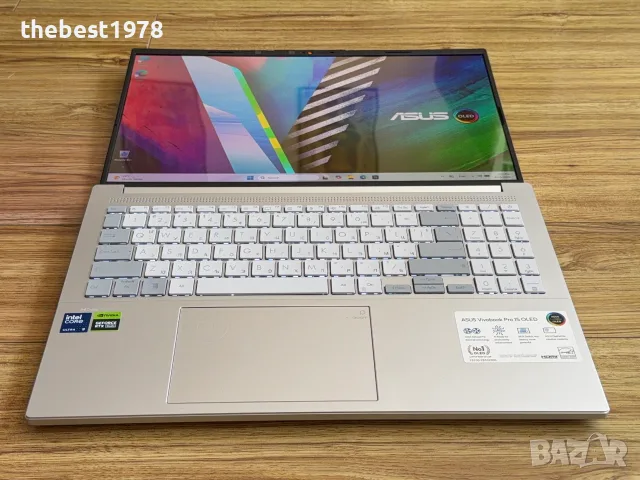 3k 120Hz OLED Asus Pro 15`Core Ultra 9-185H/RTX 4060/24GB DDR5/512GB NVMe/Батерия 100%, снимка 8 - Лаптопи за игри - 55804160