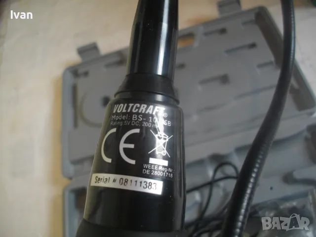 НОВ НЕМСКИ ЕНДОСКОП ИНСПЕКЦИОНЕН ЕНДОСКОПСКА КАМЕРА С USB ПЪЛЕН КОМПЛЕКТ VOLTCRAFT BS-10USB, снимка 16 - Други инструменти - 48482953
