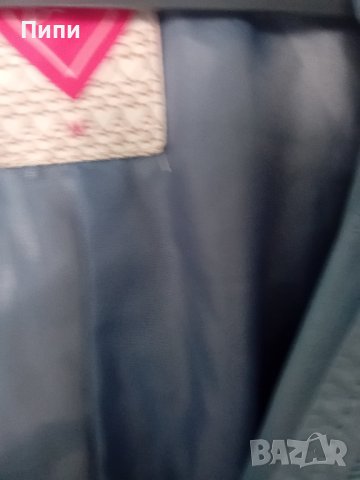 Интересен тънък кожен блейзер с колан, с една забележка , снимка 3 - Якета - 42300962