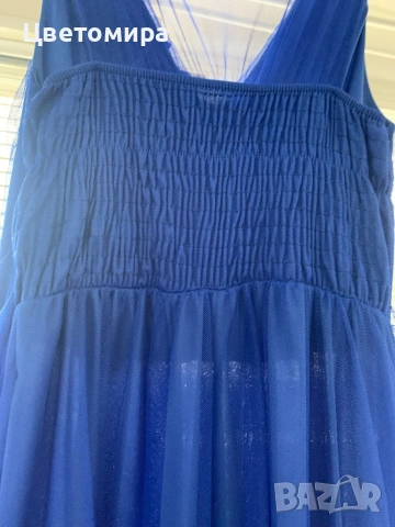 Официална рокля в турски синьо универсален размер, снимка 4 - Рокли - 53045594