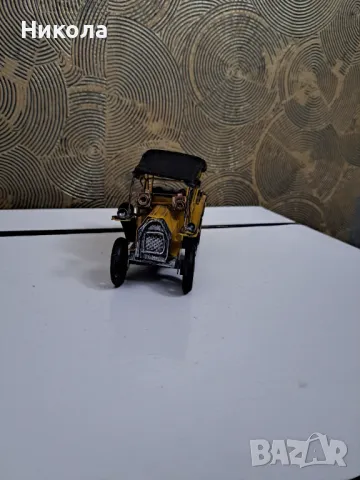 Метална ретро количка, снимка 4 - Антикварни и старинни предмети - 48434813