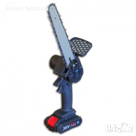 2в1 акумулаторен комплект Тайга: Лозарска ножица и трион с 2 шини и вериги, снимка 4 - Моторни триони/резачки - 52617488