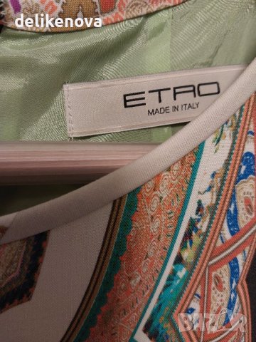 ETRO. Original Size S-M Вълна Изключителна рокля, снимка 8 - Рокли - 42517933