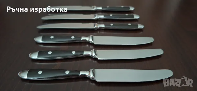 нож 6бр.rostfrei немски основен нож прибори за хранене комплект, снимка 10 - Прибори за хранене, готвене и сервиране - 55953211