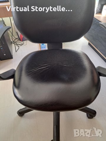  Офис стол - естествена кожа, снимка 2 - Столове за офис - 42562671