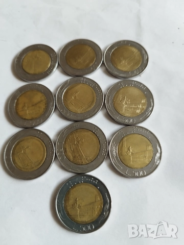 500 лири биметал 13 бр., снимка 6 - Нумизматика и бонистика - 52973387