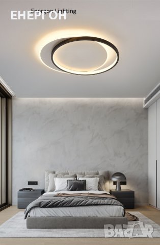 Луксозна LED лампа висок клас плафон димируема три цвята кръг, снимка 5 - Лампи за таван - 41680406