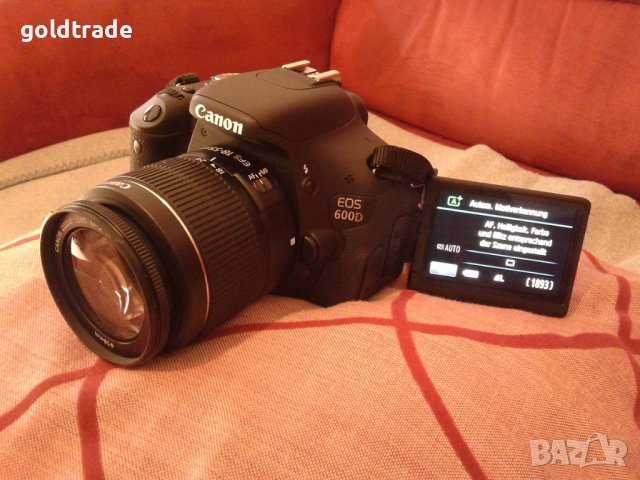 фотоапарат Canon EOS 600D с обектив Canon 18-55мм, снимка 2 - Фотоапарати - 41966049