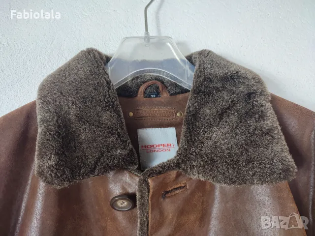 Hooper's London leather coat EU 48, снимка 7 - Якета - 47652186