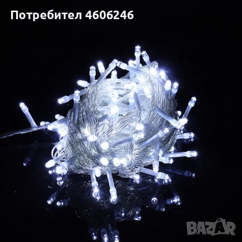 Коледна украса - LED - Светеща завеса, снимка 3 - Лед осветление - 48077904