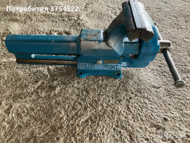 Професионално настолно менгеме Heuer 140 мм, снимка 7 - Менгемета - 50392983