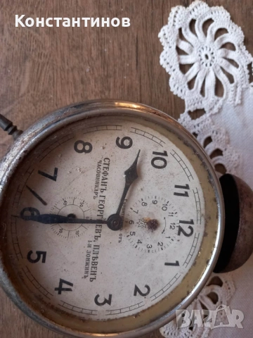 Стар часовник будилник, снимка 3 - Антикварни и старинни предмети - 53173429