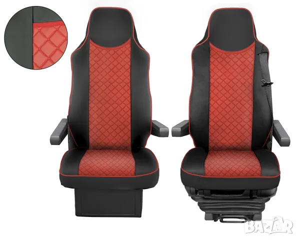Комплект кожени тапицерии за Mercedes Actros MP3 MP4 2009-2015, снимка 4 - Аксесоари и консумативи - 55869144