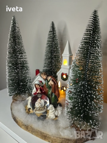 Коледна сцена на Рождество Христово, снимка 6 - Декорация за дома - 52674855