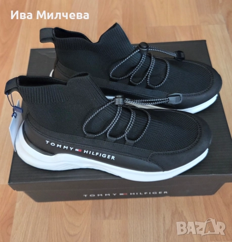 Боти тип чорап-Tommy Hilfiger 37, снимка 2 - Дамски боти - 51490811