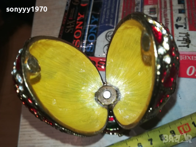 ФАБЕРЖЕ-ЯЙЦЕ МЕД/МЕСИНГ 3108251912, снимка 12 - Антикварни и старинни предмети - 51554498