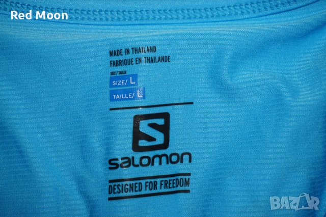 Дамска Спортна Тениска Salomon Born To Sweat Размер L, снимка 8 - Тениски - 42193508