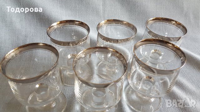 Ретро винени стъклени чаши-Thomas , снимка 4 - Други ценни предмети - 33820350