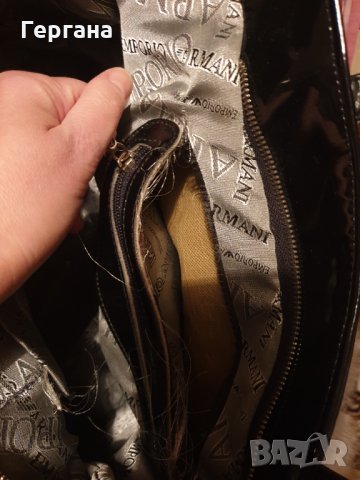 Армани дамска черна чанта , снимка 11 - Чанти - 34690298