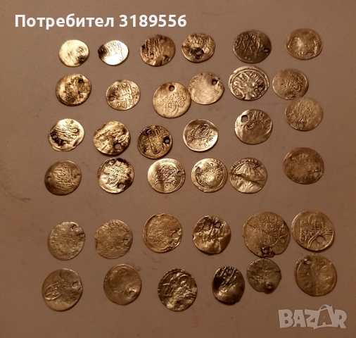 сребърни турски акчета, снимка 2 - Антикварни и старинни предмети - 52839254