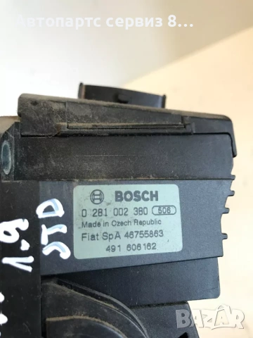 Alfa Romeo 147 2007 1.9 M-Jet педал газ (акселератор) 0281002380, 46755863, снимка 2 - Части - 53021650