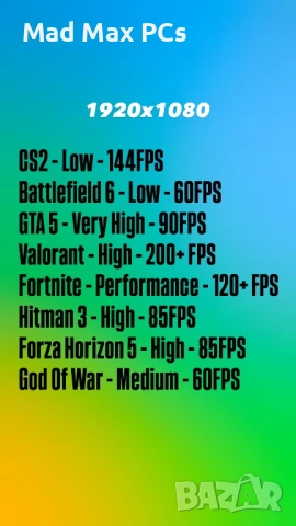 Геймърски компютър i5 9500/ RX 570/ Ram 16GB/ SSD 240GB+1TB, снимка 10 - Геймърски - 53684988