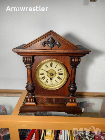 Стар Немски Механичен Часовник , снимка 11 - Антикварни и старинни предмети - 53345000