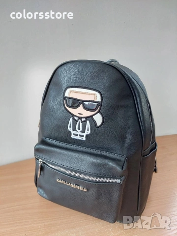 Черна раница Karl Lagerfeld- SD43, снимка 3 - Раници - 39661944