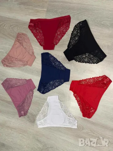 Дамски памучни дантелени бикини размер L/XL и XL/2XL, снимка 2 - Бельо - 50017269