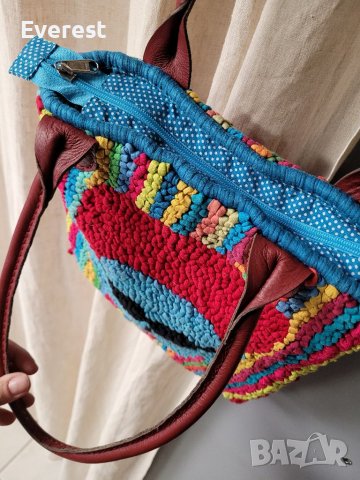 MIELIE екстравагантна чанта,плетена шарена, снимка 9 - Чанти - 40021350