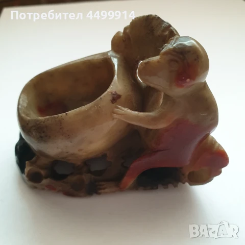 Стара фигура от сапунен камък, снимка 4 - Антикварни и старинни предмети - 50946191